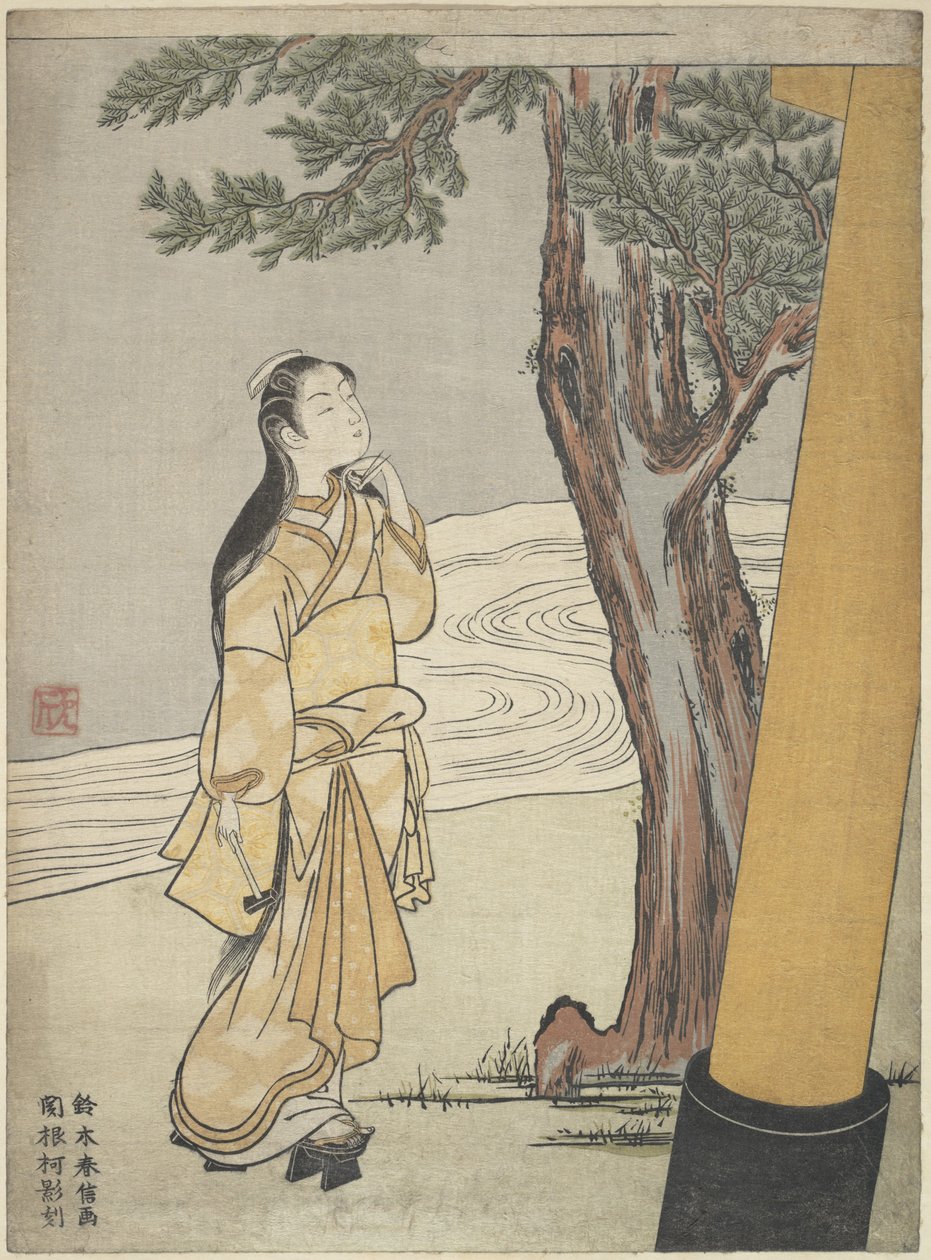 Visita a un santuario a la hora del buey (Ushi no toki mairi) de Suzuki Harunobu