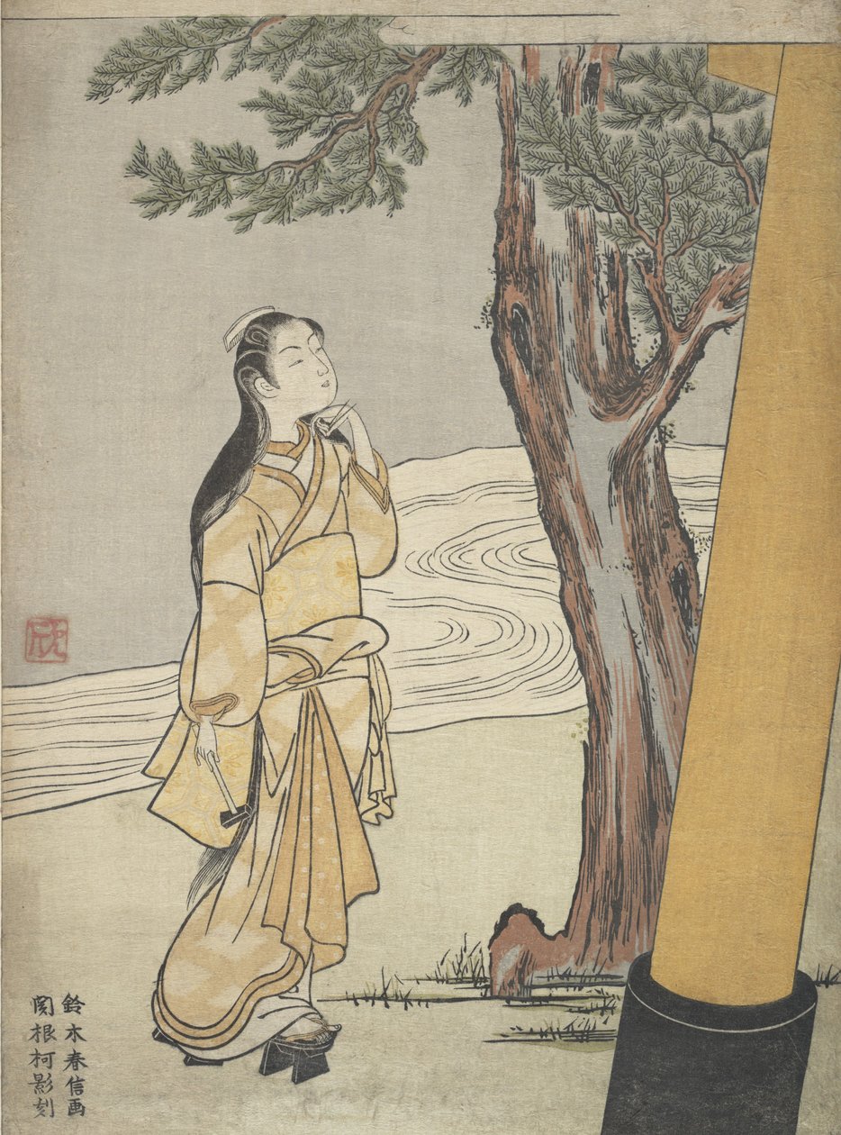 Visita a un santuario a la hora del buey Ushi no toki mairi, 1765 de Suzuki Harunobu