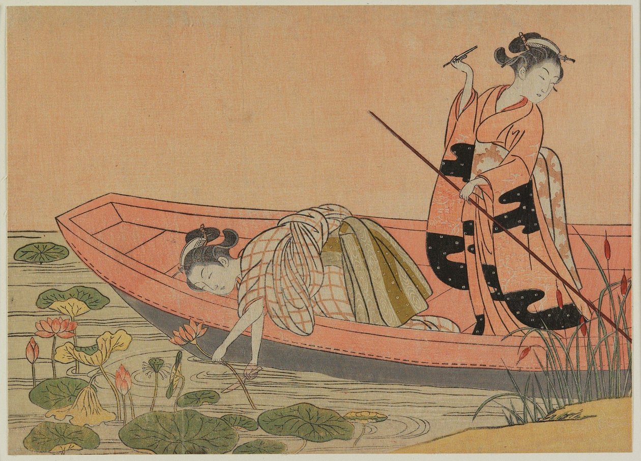 Parodia visual de Zhou Maoshu (edición posterior) de Suzuki Harunobu
