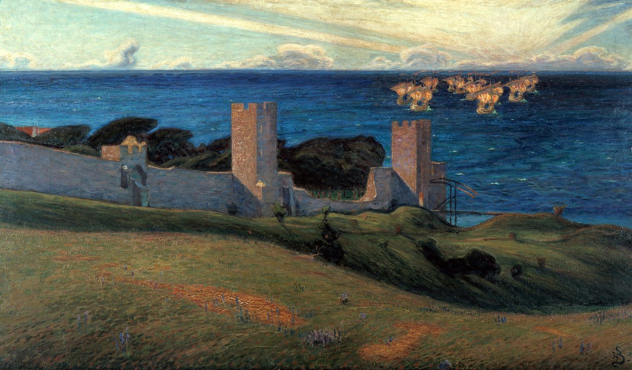Visión. Escena de Visby, 1894 de Richard Bergh