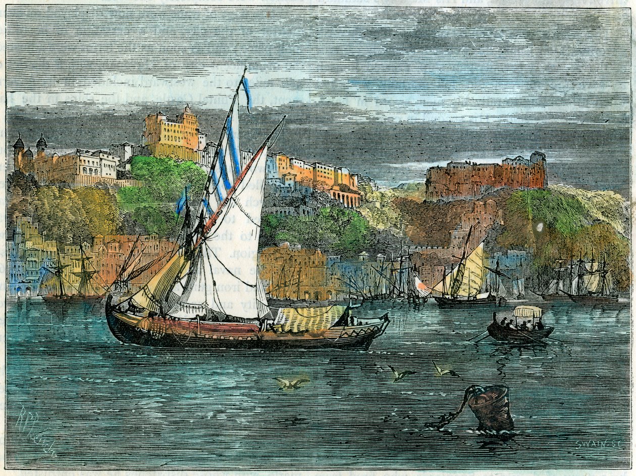 Vista de Oporto, Portugal, c1880 de Swain