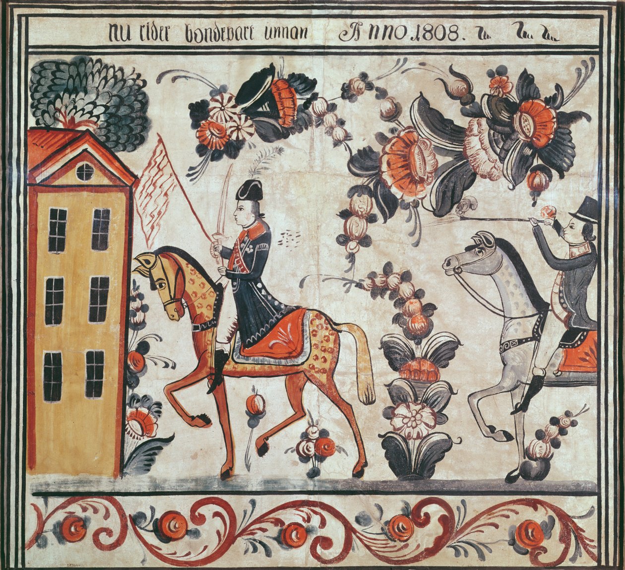 La huida de Napoleón, 1808 de Swedish School