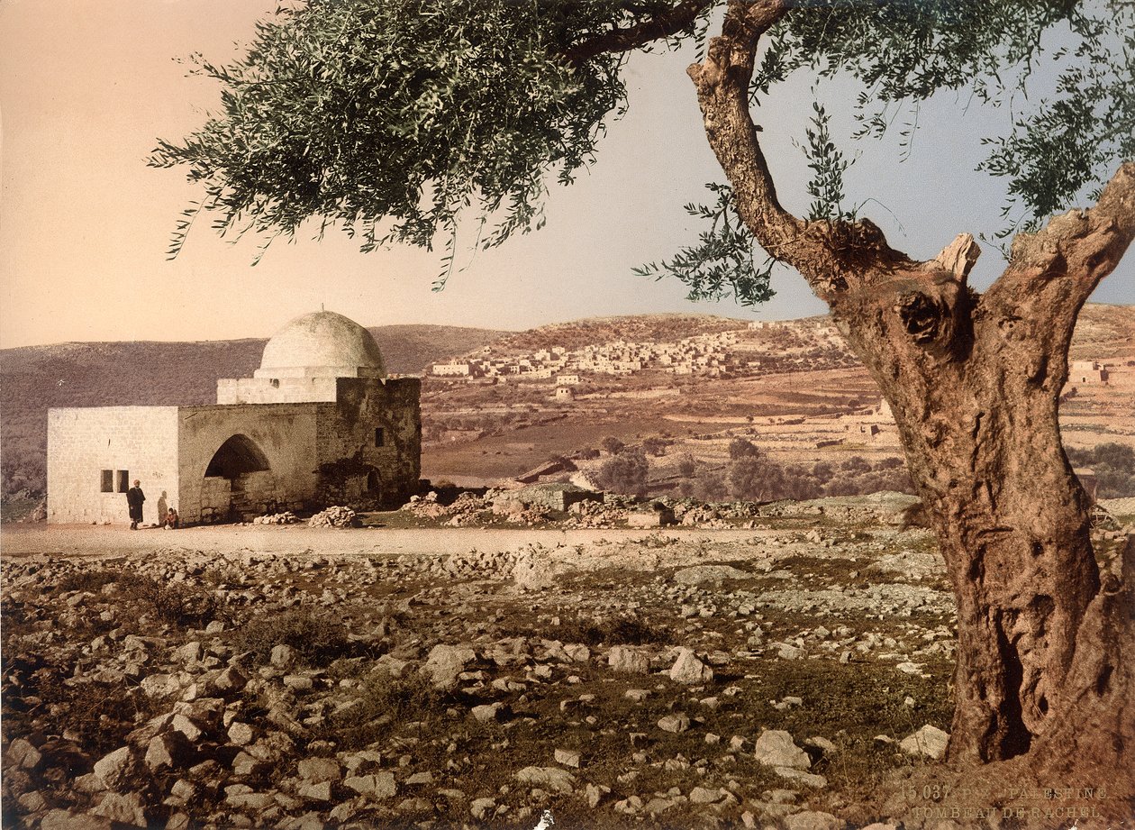 Tumba de Raquel, Belén, c.1880-1900 de Swiss Photographer