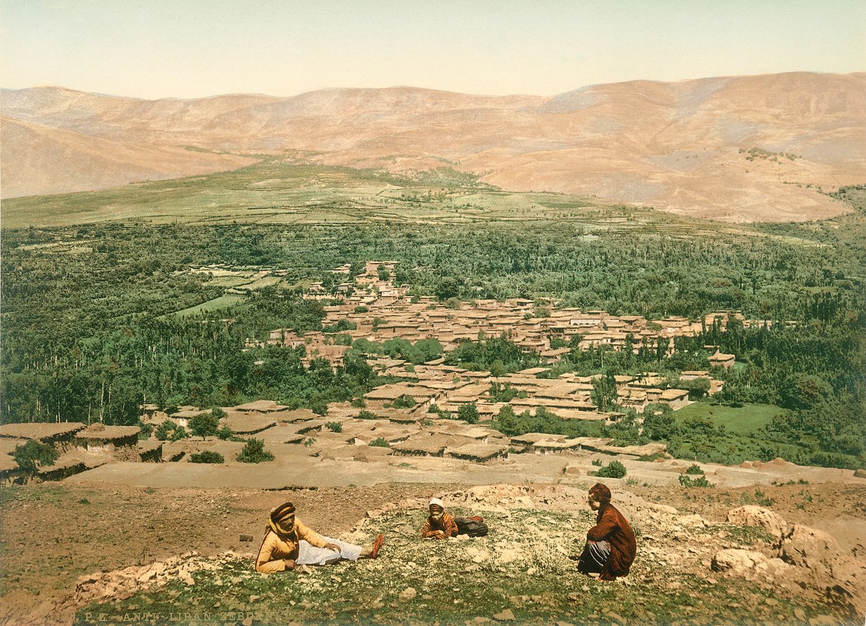 Zebdani en el Anti-Líbano, c.1880-1900 de Swiss Photographer