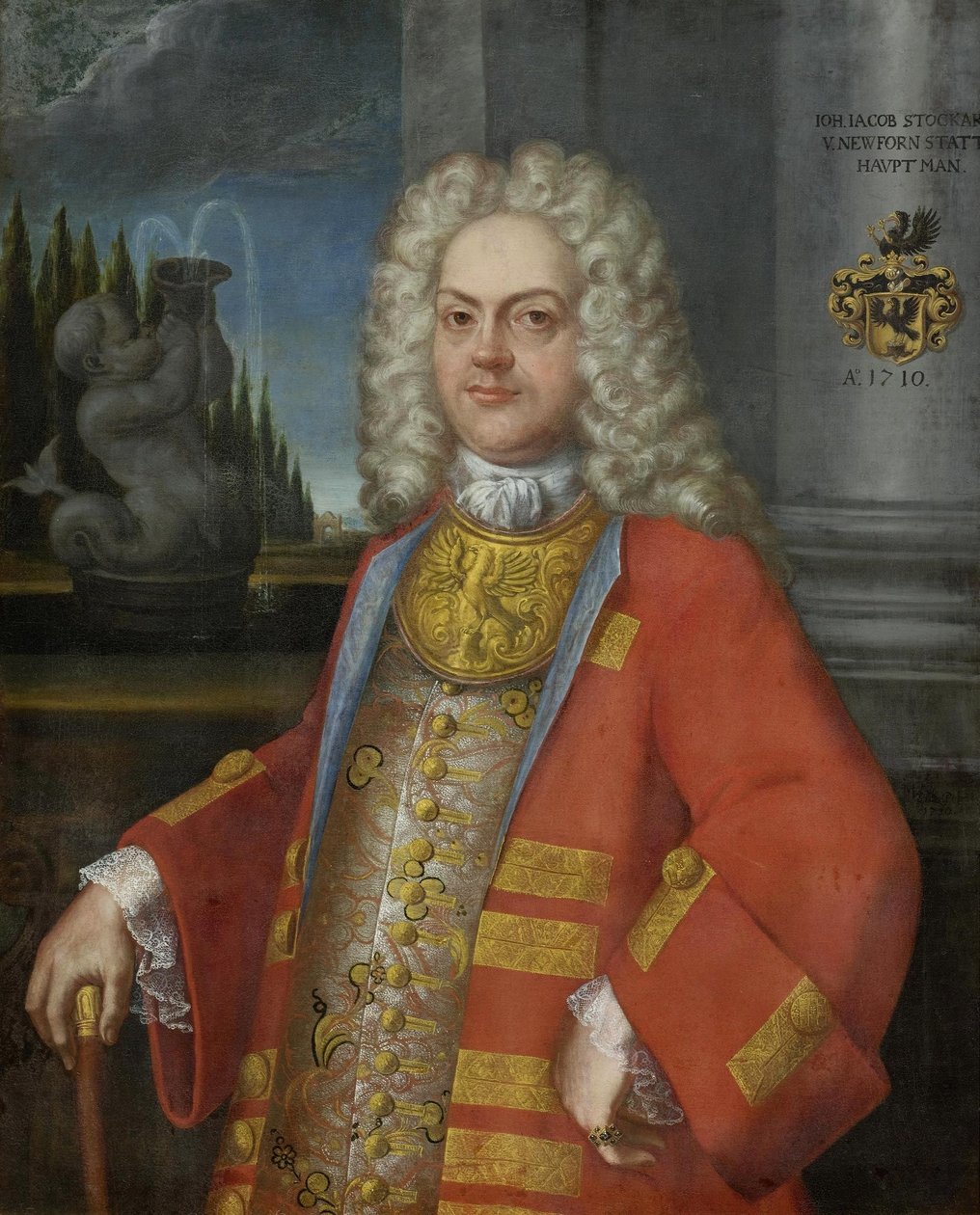 Retrato del Capitán Johann Jacob Stockar de Swiss School