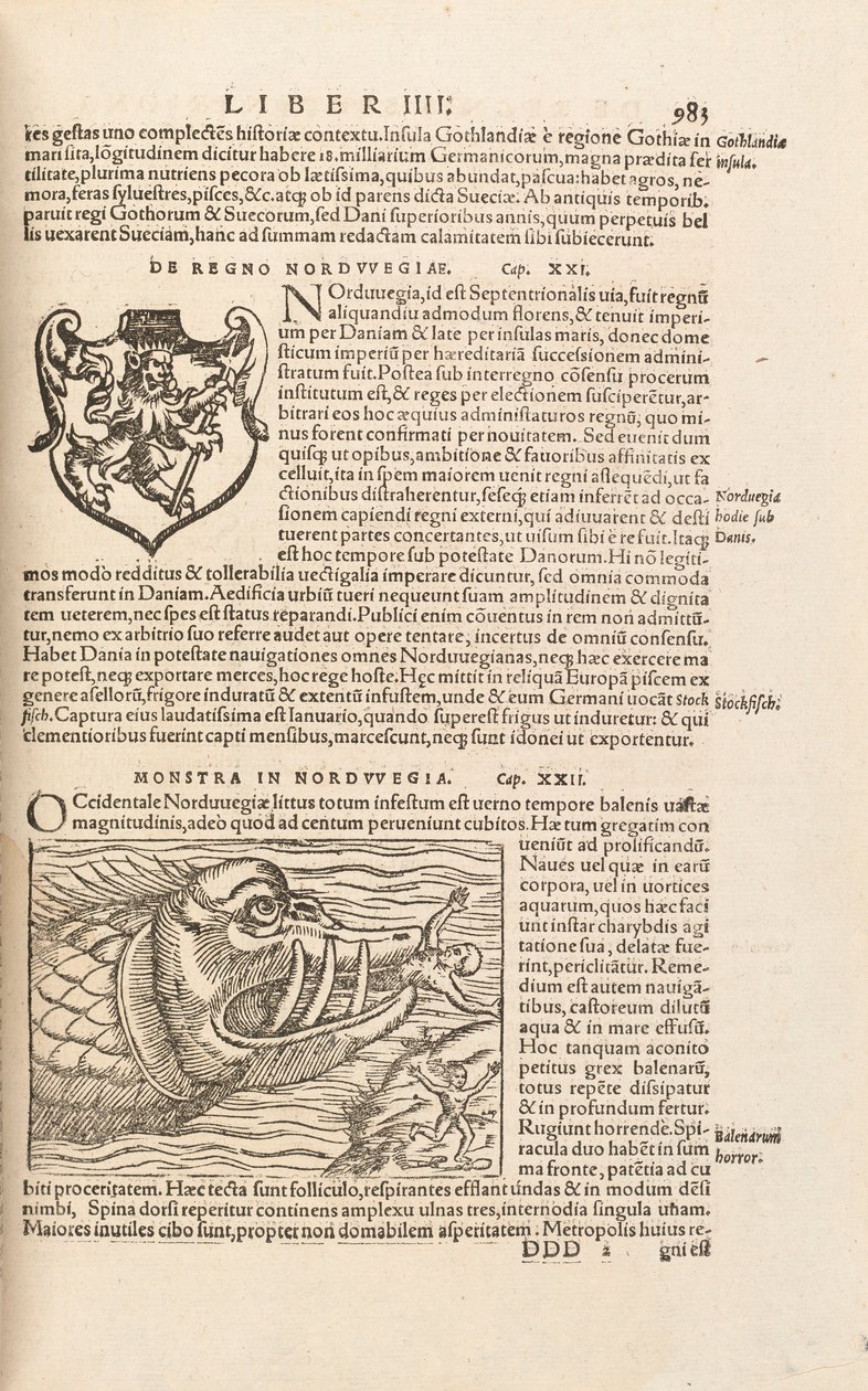 Página 983 de Cosmographiae Universalis por Sebastian Muenster, Basilea, 1572 de Swiss School