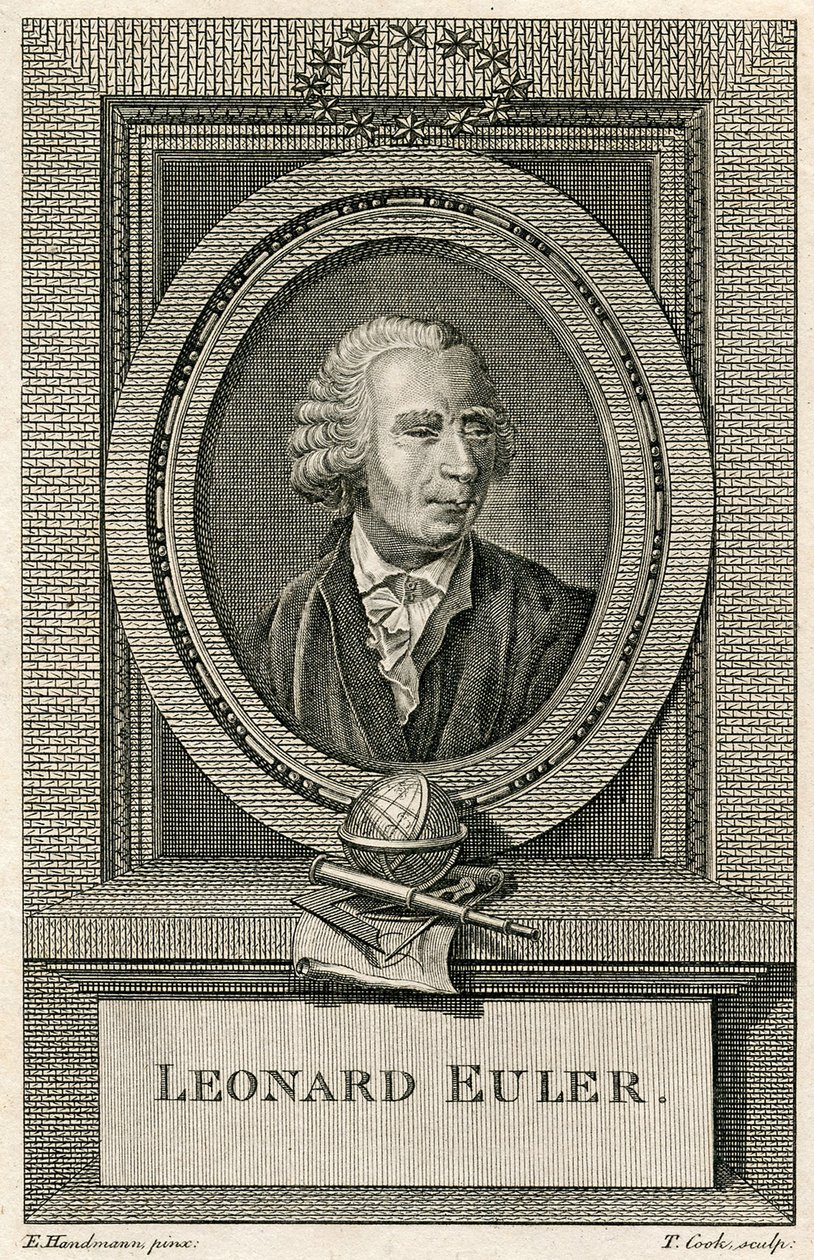 Retrato de Leonard Euler de Swiss School