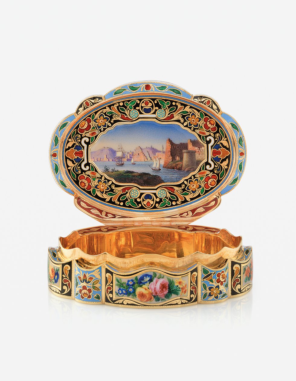 Caja de rapé de presentación para el mercado oriental, Ginebra, c.1830 de Swiss School