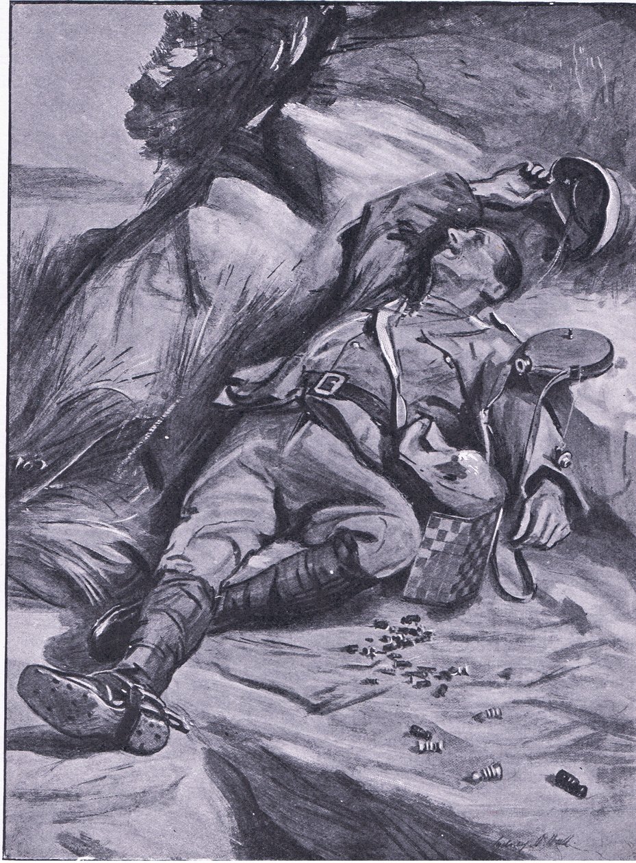 Solo un peón, de Después de Pretoria: La Guerra de Guerrillas publicado por Harmsworth Bros Limited, 1901 de Sydney Prior Hall