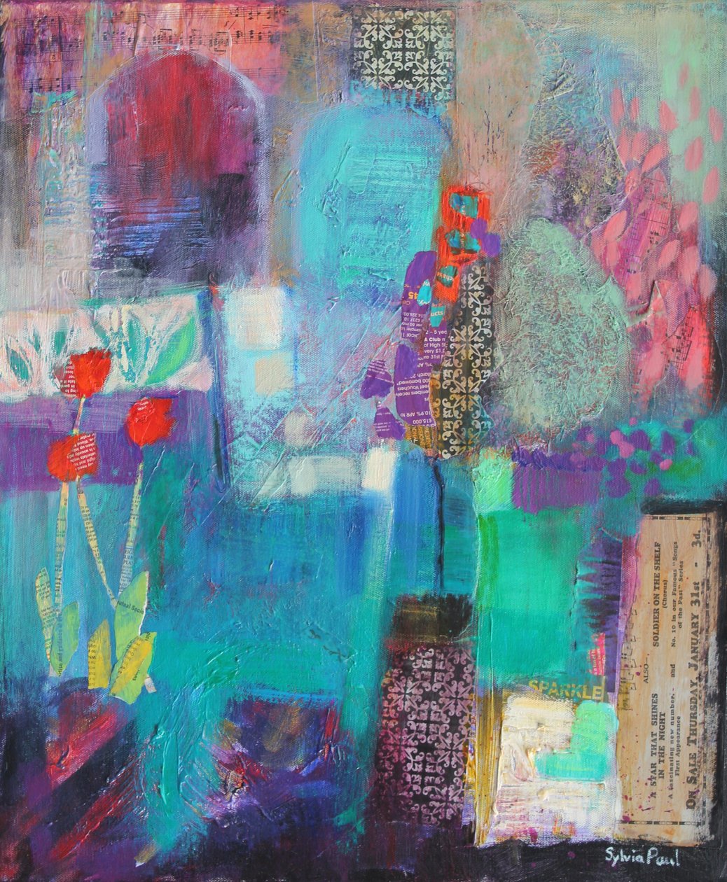 Jardín al atardecer, 2012 de Sylvia Paul