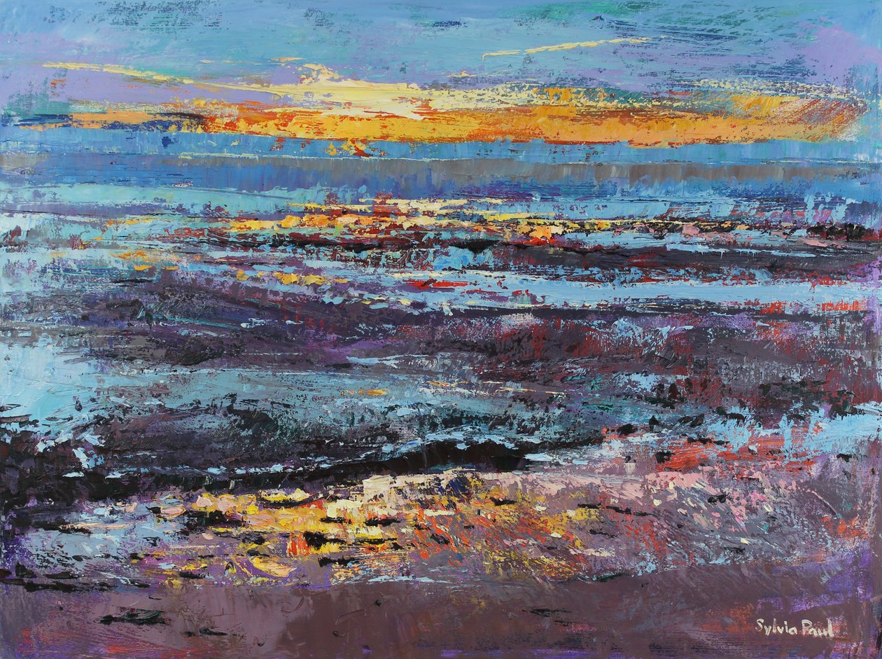 Sunrise Spectacular, 2021 (óleo sobre lienzo) de Sylvia Paul