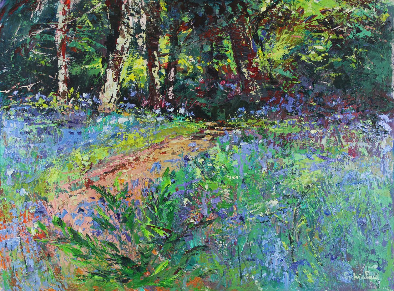 Woodland Wander, 2021 (óleo sobre lienzo) de Sylvia Paul