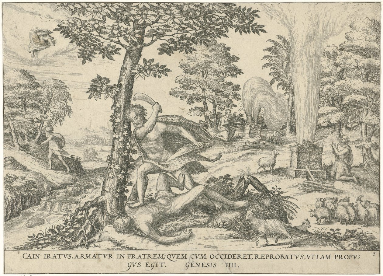 Caín y Abel Figuras e imágenes de libros (título de la serie) de Symon Novelanus (attributed to)