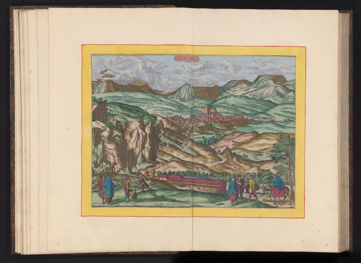 Vista de Alhama de Granada Alhama (título sobre objeto) de Symon Novelanus (possibly)