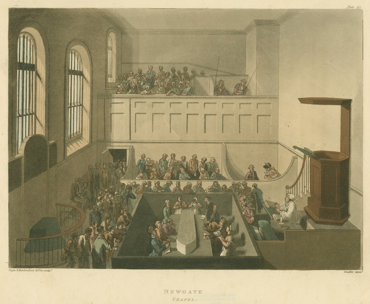 Capilla de Newgate de Pugin and Rowlandson