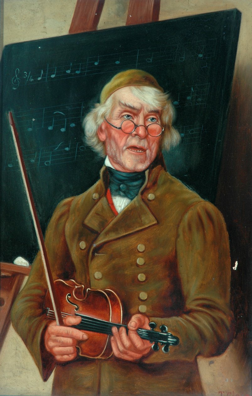 Músico con un Violín de T. Clare