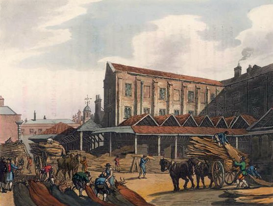 Mercado de Leadenhall, de Microcosmos de Londres de Ackermann de T. and Pugin Rowlandson