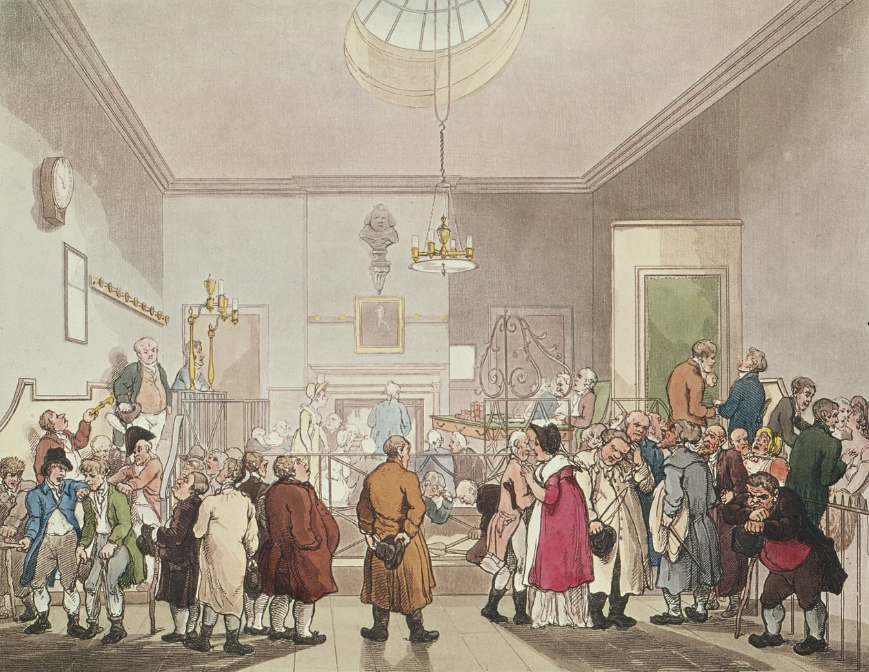 El Poste de Apuestas, finales del siglo XVIII de T. and Pugin Rowlandson