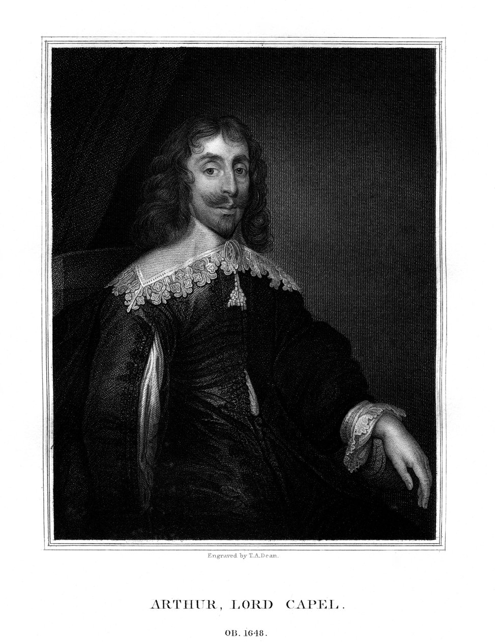 Arthur Capel, 1er Barón Capel, realista inglés de T. A. Dean