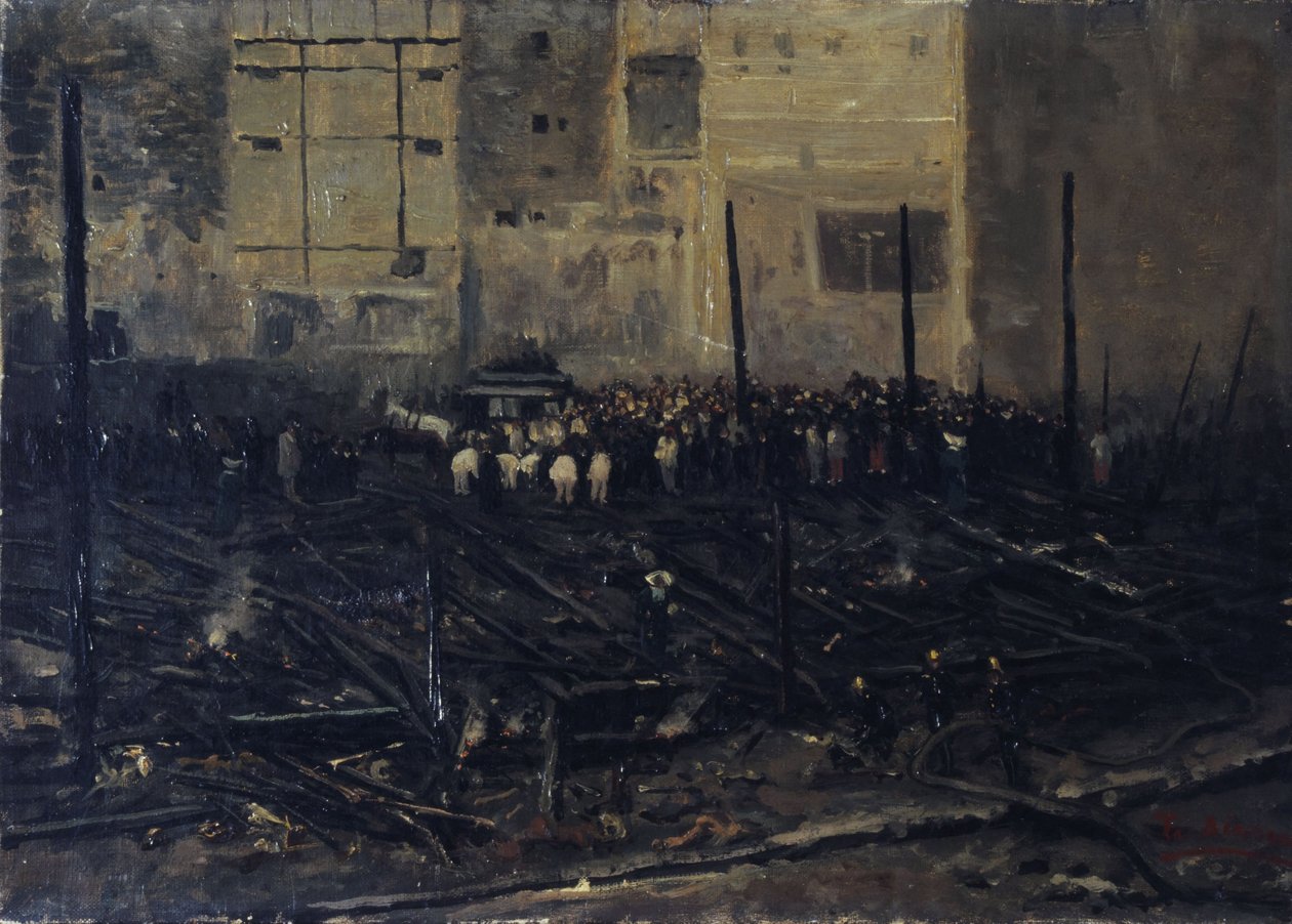 Le Bazar de la Charité tras el incendio del 4 de junio de T. Bianco