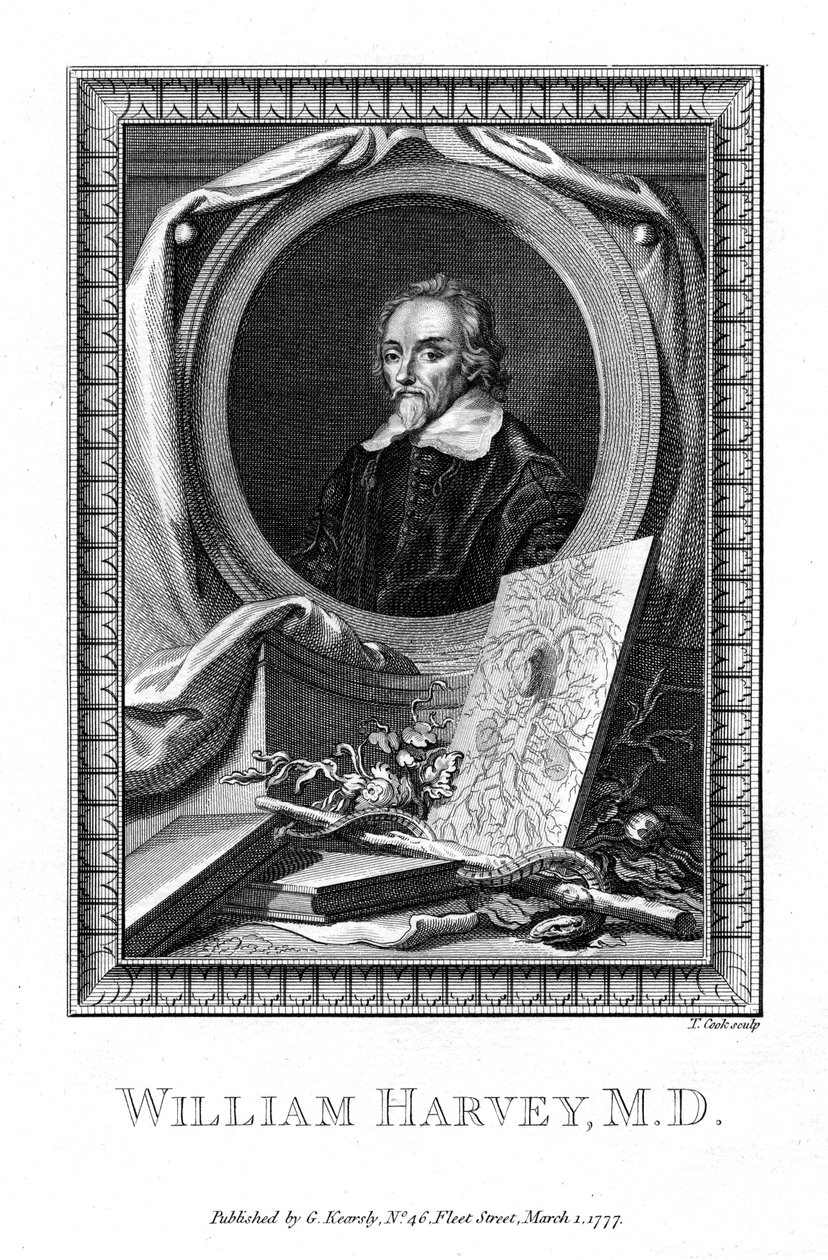 William Harvey, médico, 1777 de T. Cook