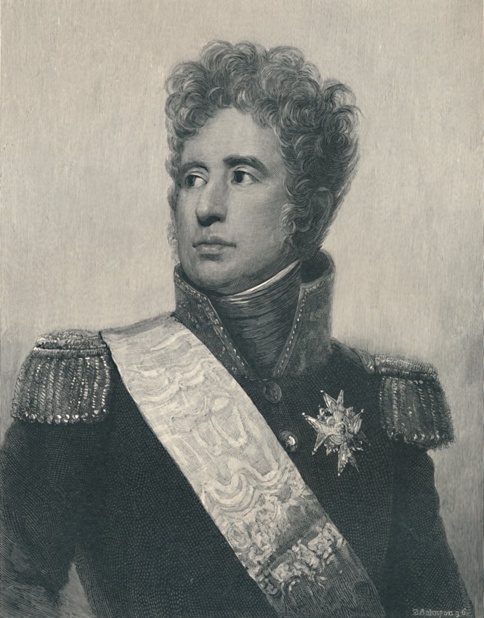 Jacques-Alexandre-Bernard Law, Marqués de Lauriston, c1810, 1896 de T. Johnson