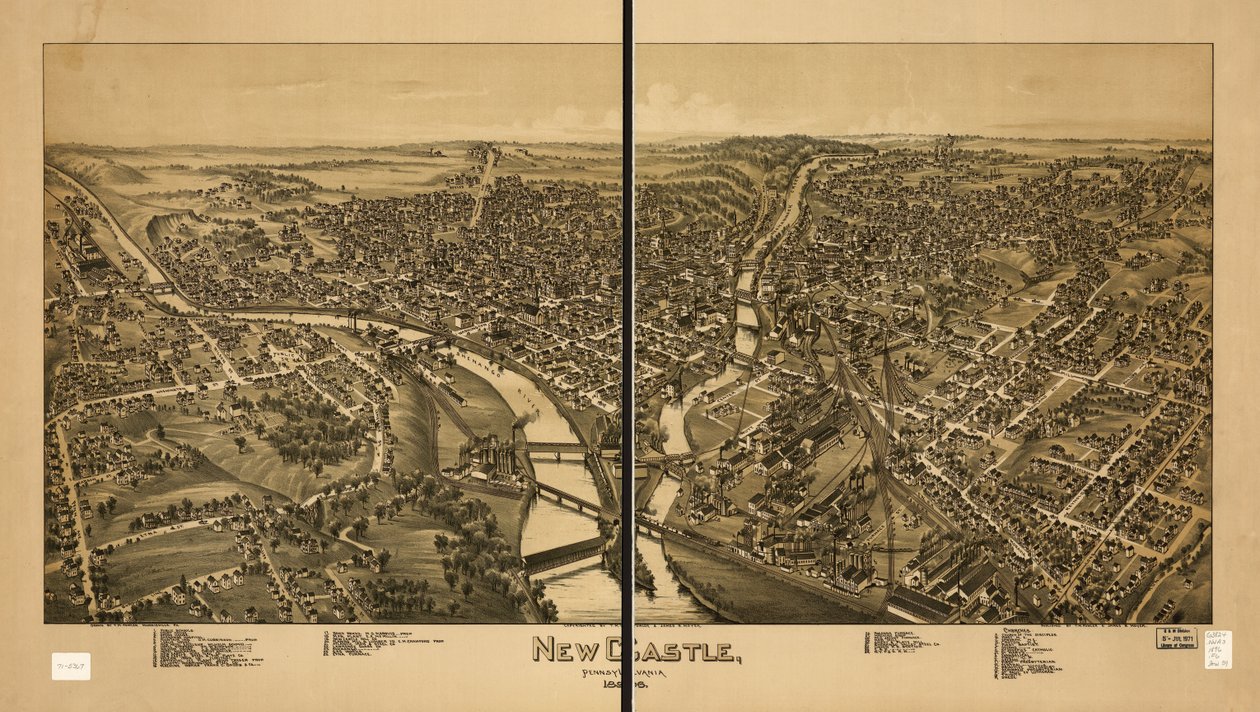 New Castle, Pensilvania 1896 de T. M. Fowler
