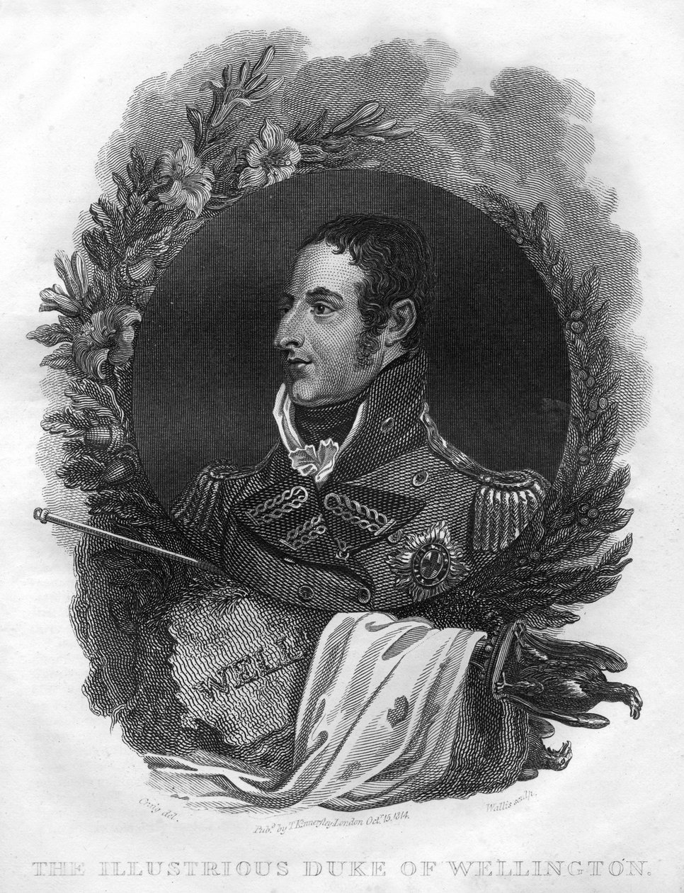 Arthur Wellesley, el 1er Duque de Wellington de T. Wallis