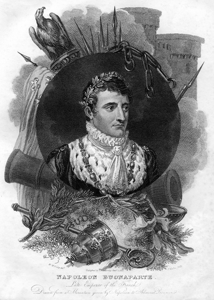 Napoleón I 1769-1821, Emperador de Francia, 1816 de T. Wallis