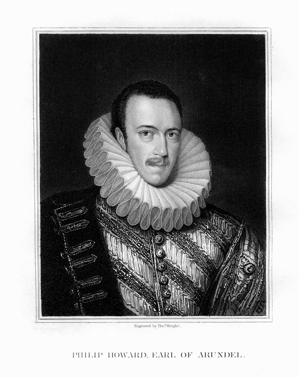 San Felipe Howard, 20º Conde de Arundel, noble inglés, 1826 de T. Wright