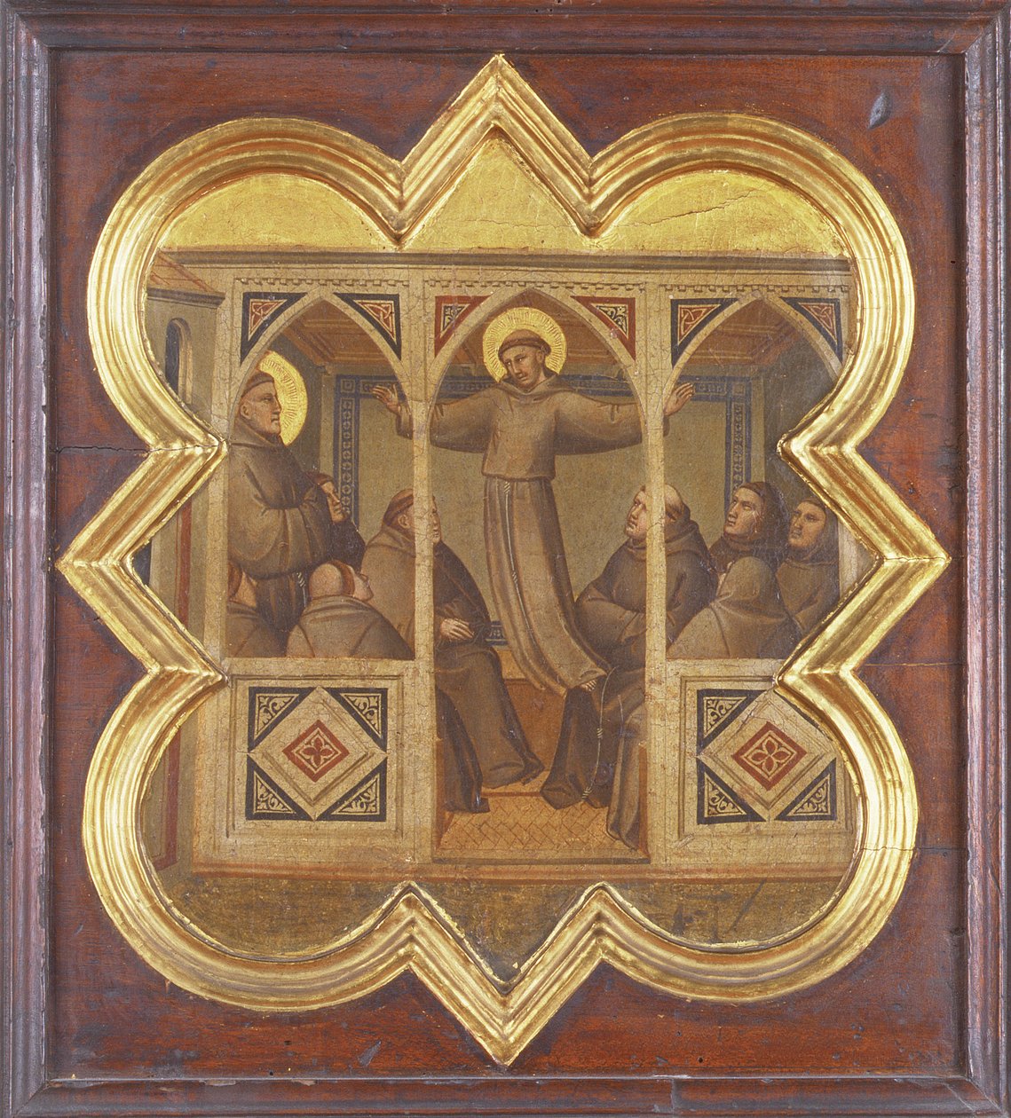 Aparición de San Francisco a sus seguidores de Taddeo Gaddi