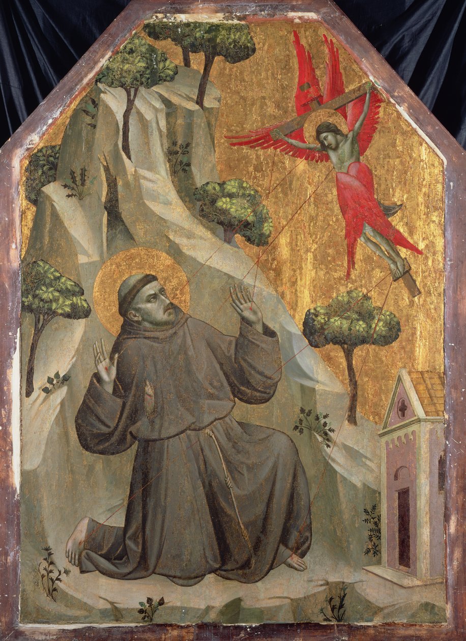 La estigmatización de San Francisco, c.1325-1330 de Taddeo Gaddi