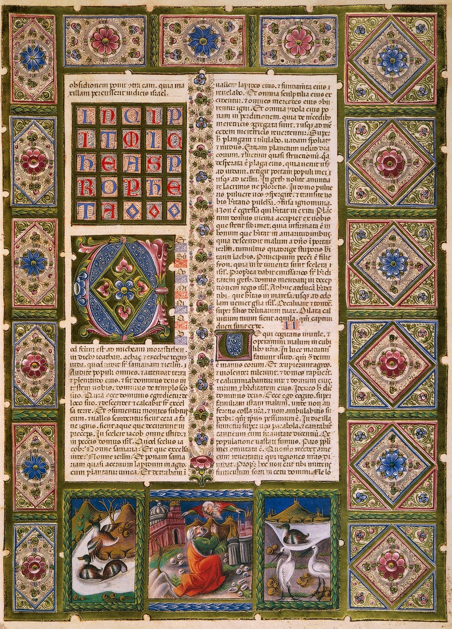 Incipit del Segundo Libro de los Macabeos de Taddeo Crivelli