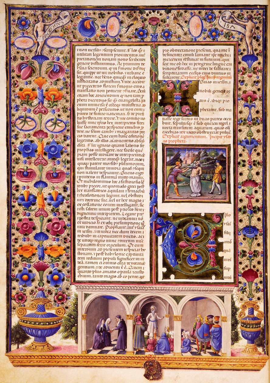 Prólogo a los libros proféticos, del volumen II de la Biblia de Borso d