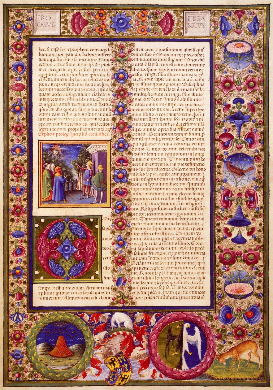 El Libro de Sirach, del Volumen I de la Biblia de Borso d