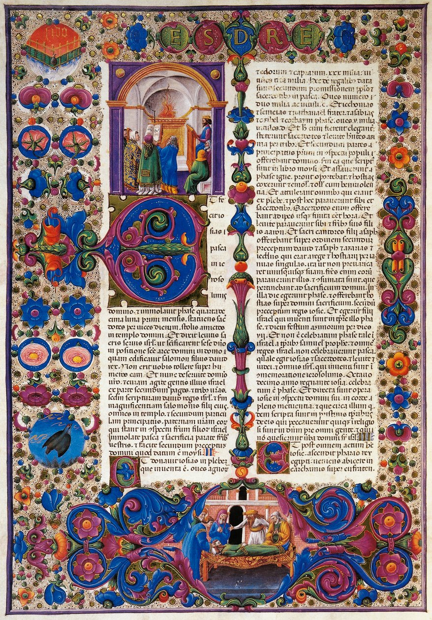El libro del Éxodo, del primer volumen de la Biblia de Borso d