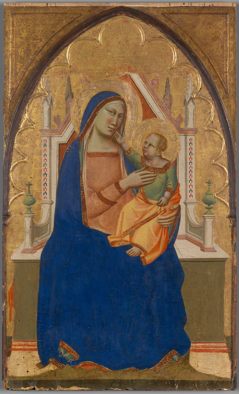 Virgen y niña entronizada de Taddeo Gaddi