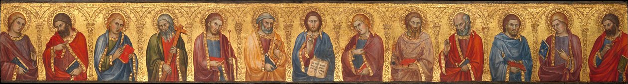 Cristo y los doce apóstoles de Taddeo di Bartolo