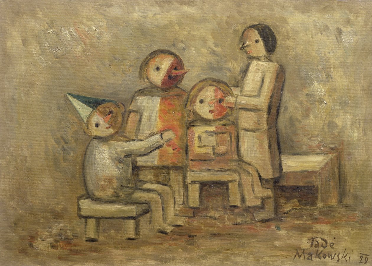 Pequeña familia, 1929 de Tadeusz Makowski