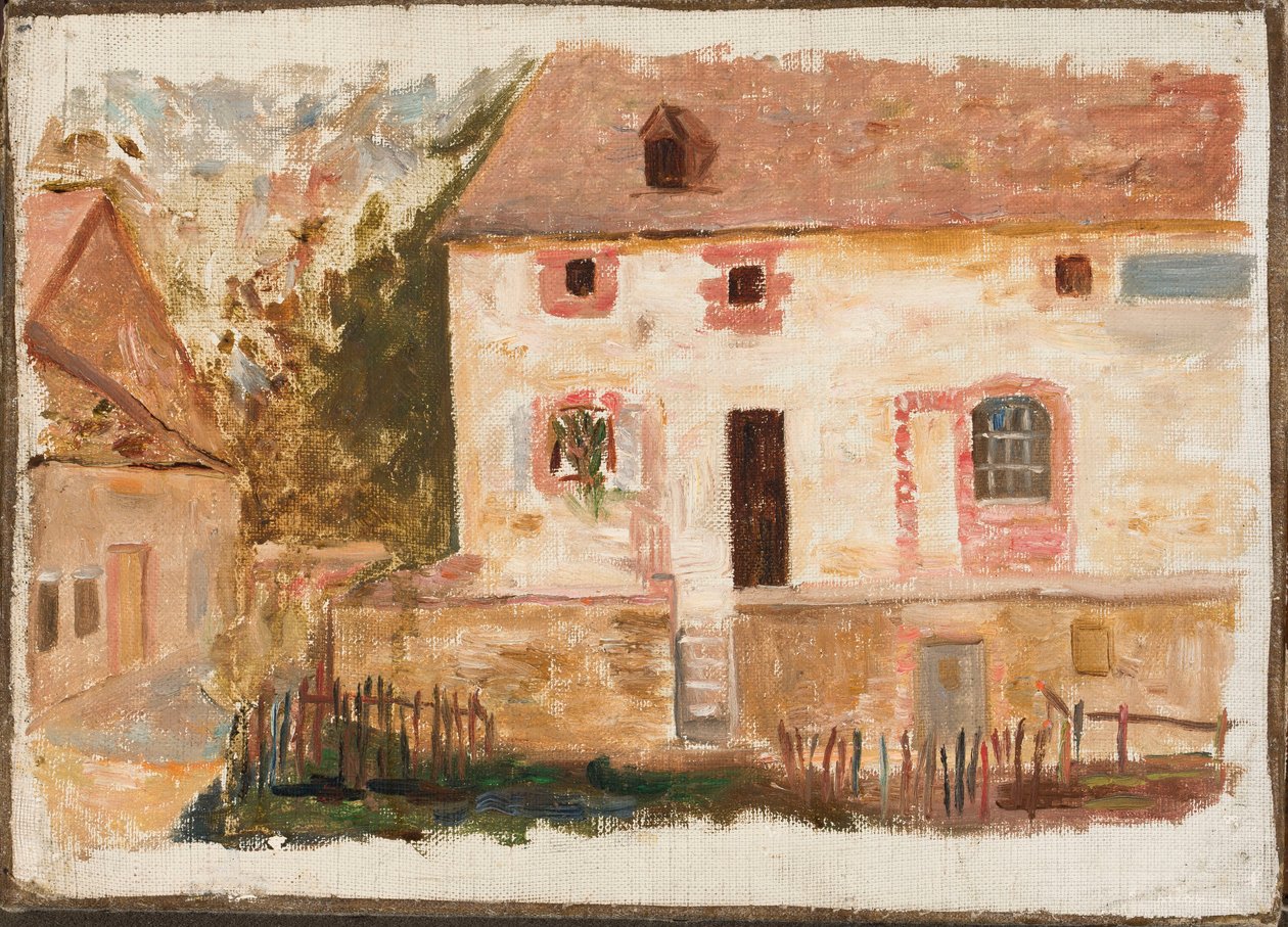Casa con valla de Tadeusz Makowski