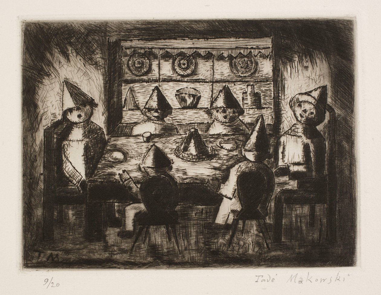 Niños a la mesa de Tadeusz Makowski