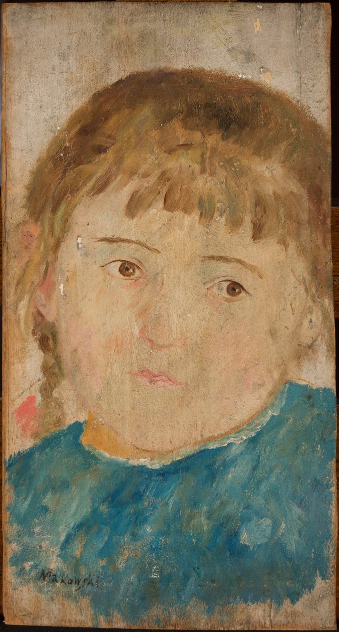 Mädchen im blauen Kleid de Tadeusz Makowski