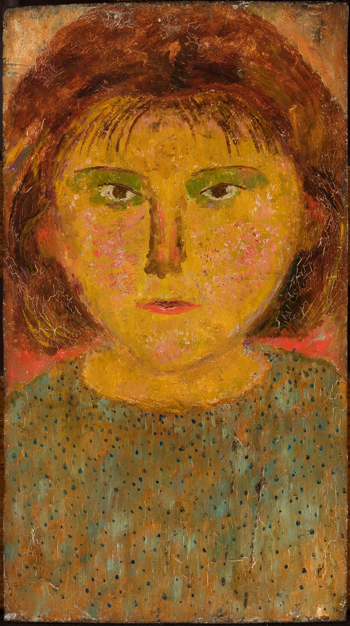 Una niña con flequillo de Tadeusz Makowski