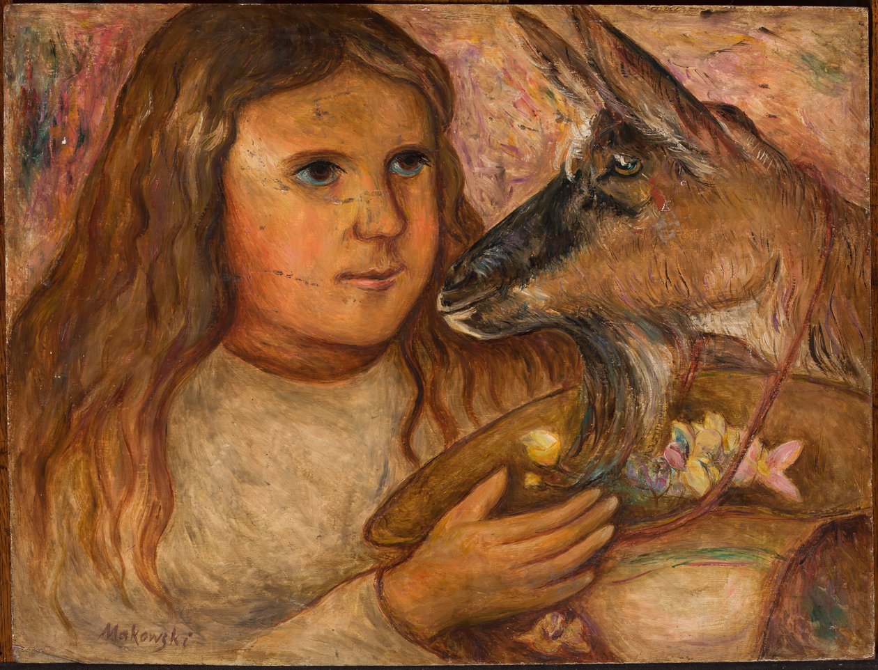 La niña con la cabra de Tadeusz Makowski