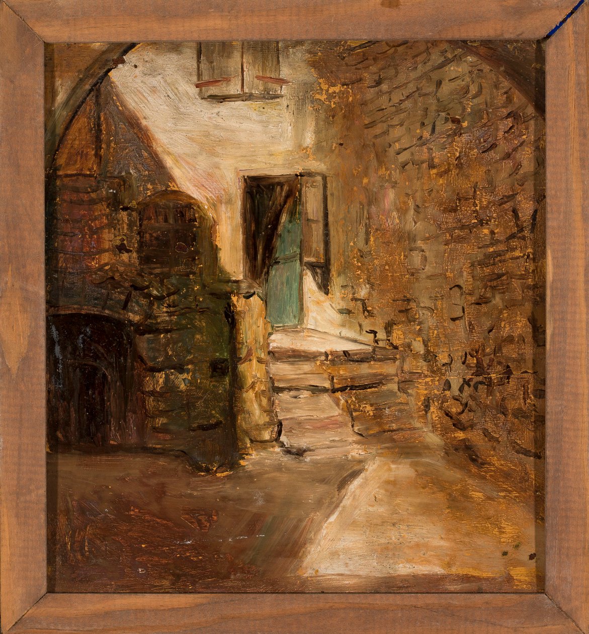 Fragmento de una casa antigua de Tadeusz Makowski