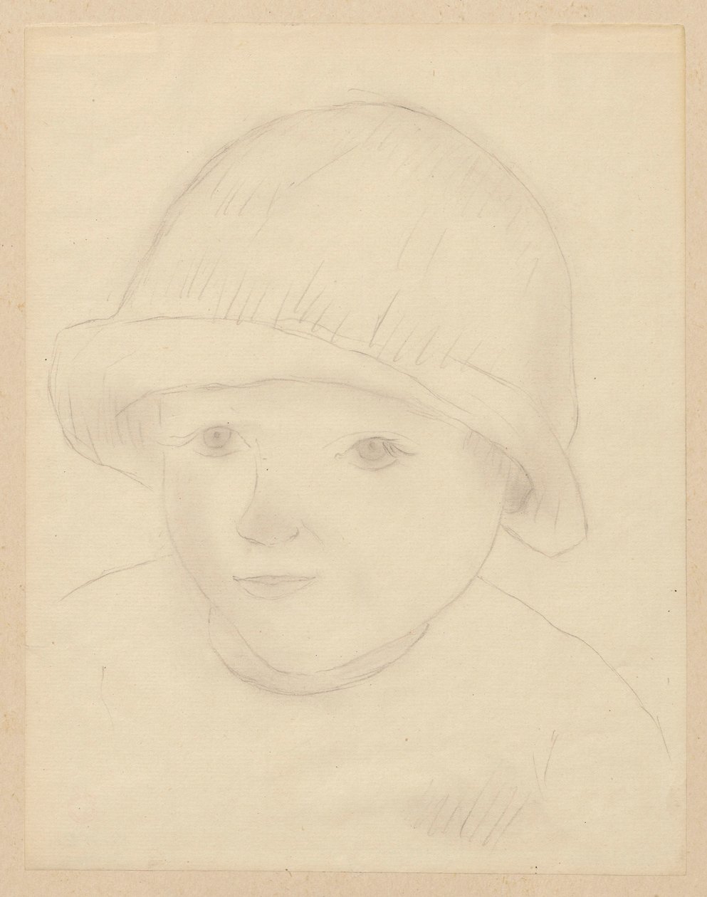 Cabeza de niño con sombrero de Tadeusz Makowski