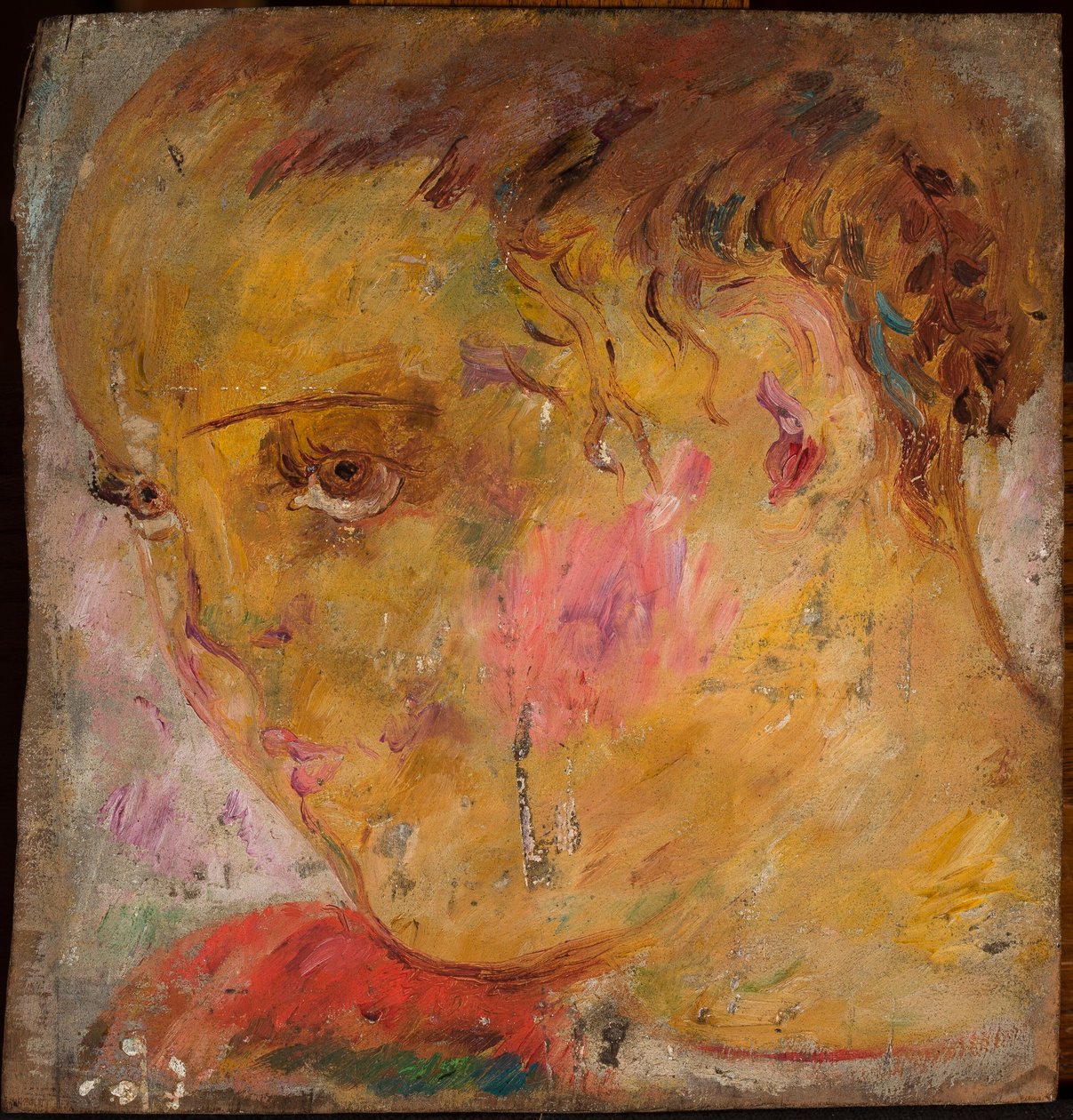 Cabeza de niña de perfil de Tadeusz Makowski