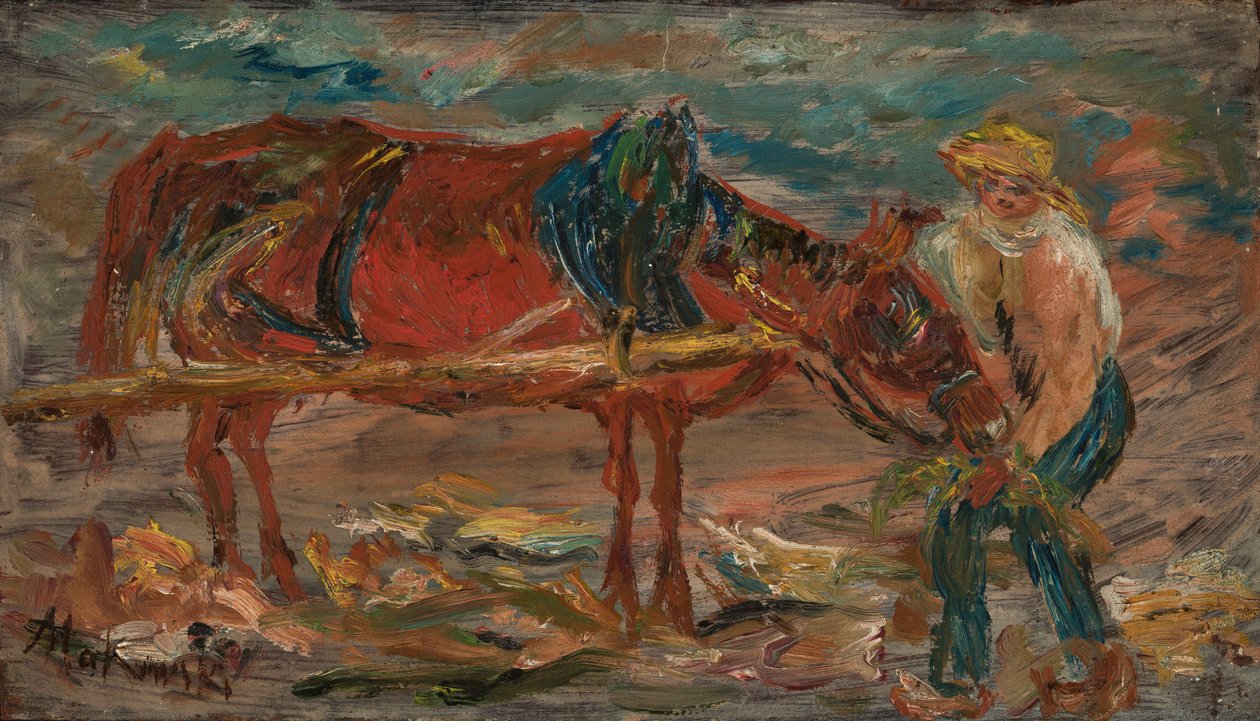 La alimentación del caballo de Tadeusz Makowski