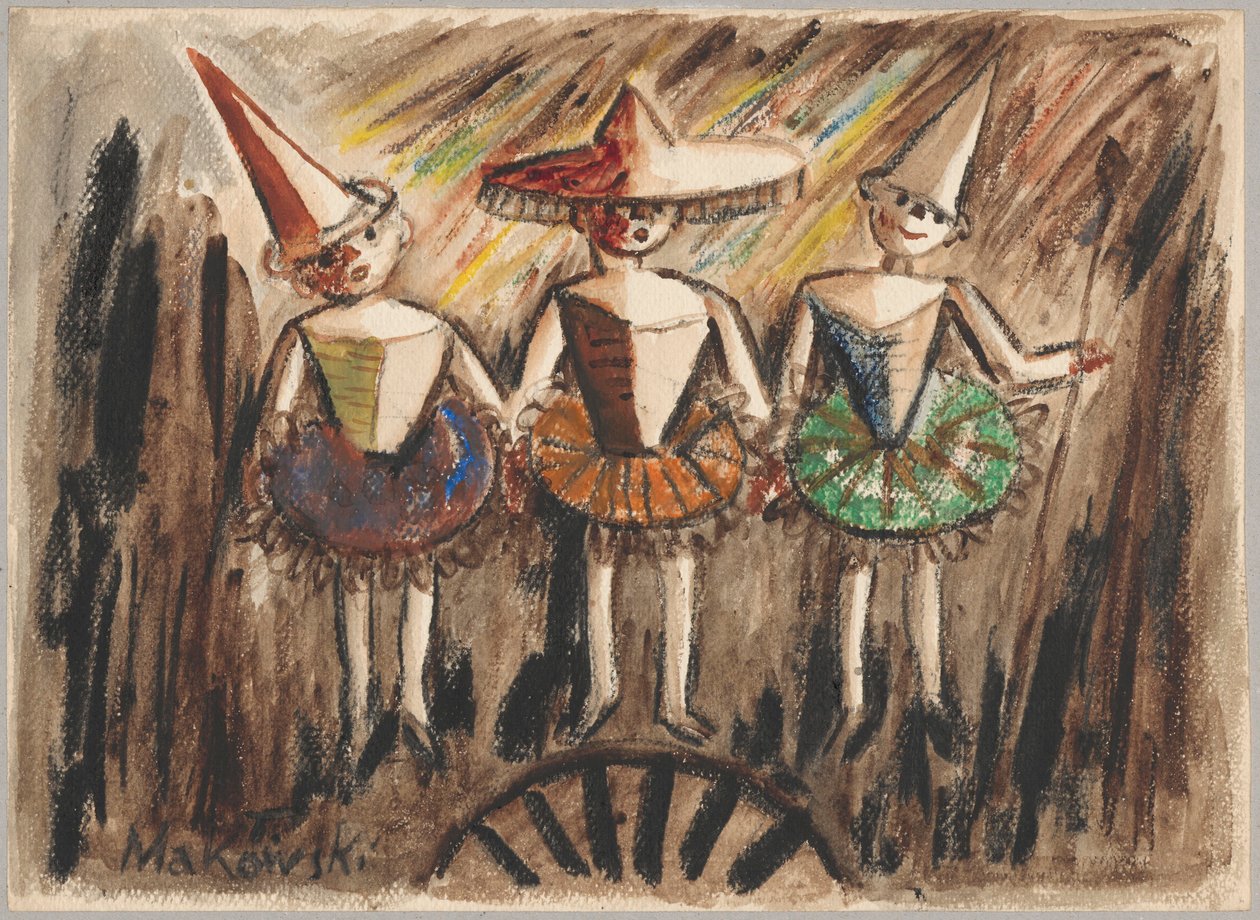 Las pequeñas bailarinas de Tadeusz Makowski