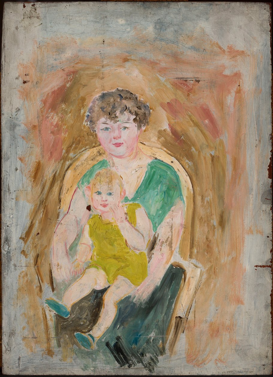 Mutter mit Kind de Tadeusz Makowski
